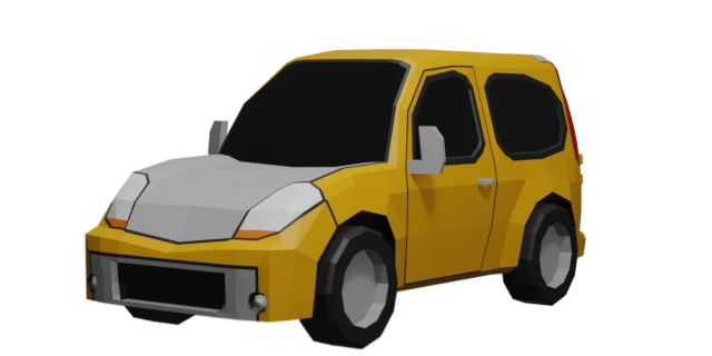 Rendering des Fahrzeugs 'Bigot' aus dem Spiel sh1tb0x racing, Ansicht vorderes Drittel
