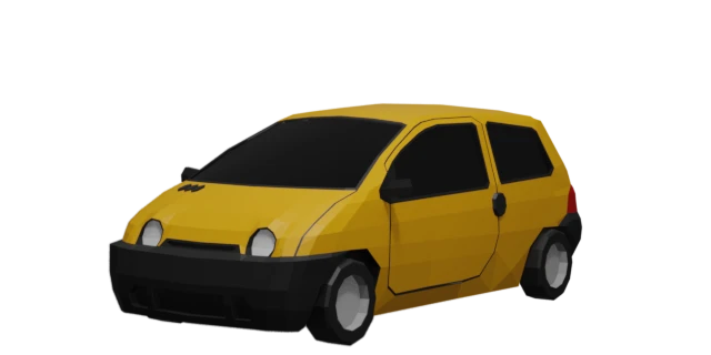 Rendering des Fahrzeugs 'Bingo' aus dem Spiel sh1tb0x racing, Ansicht vorderes Drittel