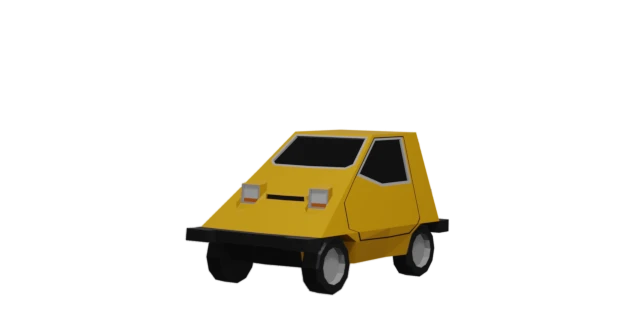 Rendering des Fahrzeugs 'KaKa' aus dem Spiel sh1tb0x racing, Ansicht vorderes Drittel