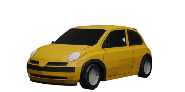 Rendering des Fahrzeugs 'Myrca' aus dem Spiel sh1tb0x racing, Ansicht vorderes Drittel